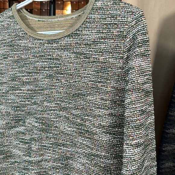 Kim Rogers Multicoloured Textured Tweed like Crewneck Size Small PTP 19-20 - Picture 5 of 8